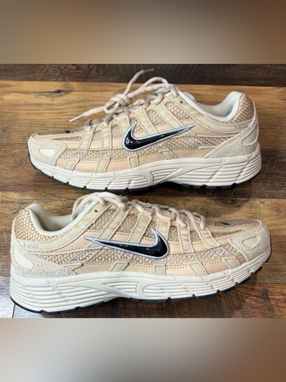 Nike P6000 Suede Leather Women's Beige/Tan Neutral Trainer Sneakers